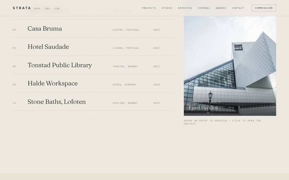 STRATA — section 3 of the live template