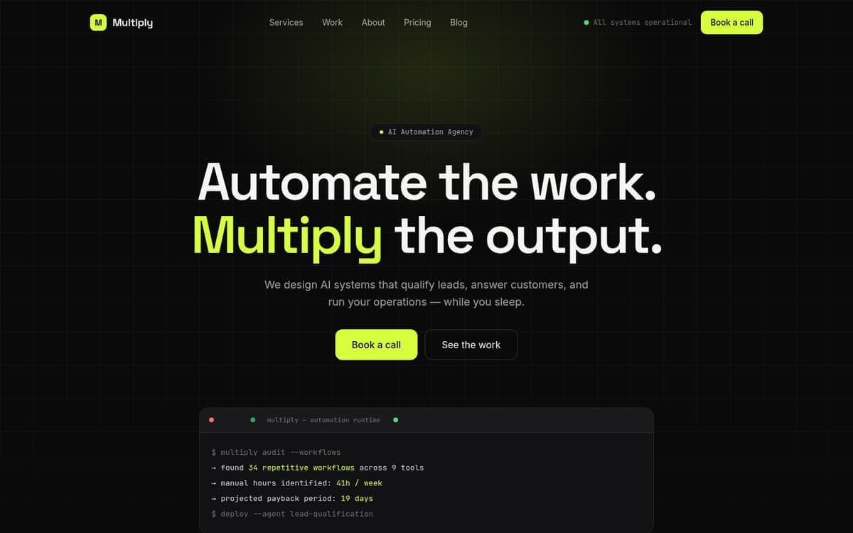Multiply template — live preview screenshot